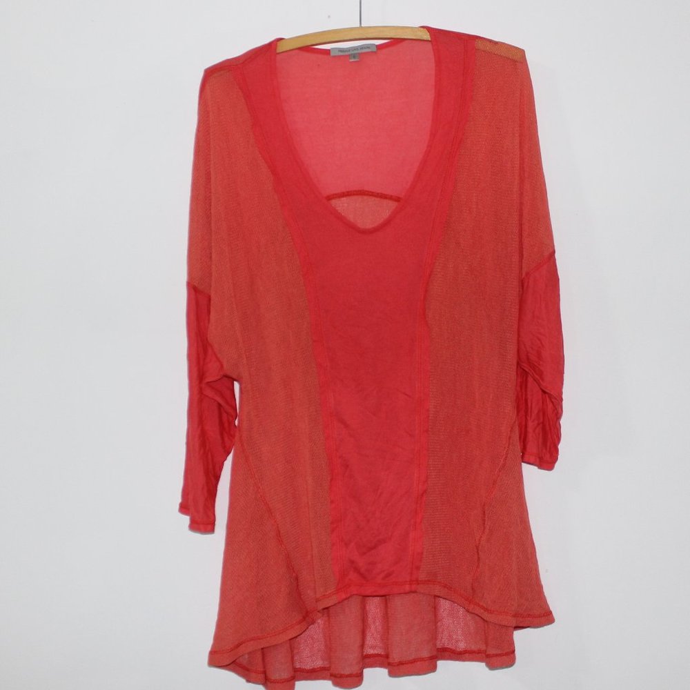 🧡 People Like Frank Coral Top Womens Small